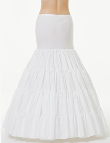Image of BEAUTELICATE A-line Full Gown Floor-Length Bridal Dress Gown Slip Petticoat