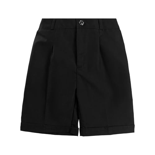 [Lolanta] フォーマルパンツ 男の子 半ズボン キッズ ハーフパンツ スクールパンツ 無地 ファスナー ブラック 120の商品画像（Amazon）