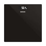 Cecotec Bilancia da bagno digitale 30 x 30 cm Surface Precision. Design compatto, misurazioni precise, capacità massima 180 kg, accensione e spegnimento automatico, base antiscivolo, funziona a