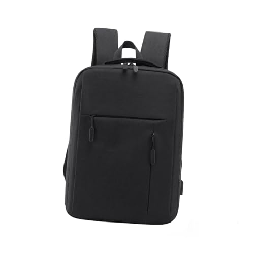 HOMSFOU Mochila Portátil de Negocios Negra con Compartimento Acolchado para Portátil Resistente y Ligera Mochila Casual para Viaje y Uso Diario Adultos y Adolescentes