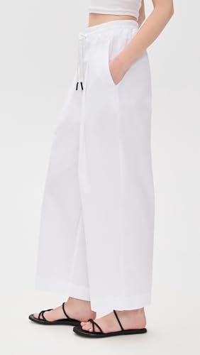 Stateside Women's Fine Poplin Ribbed Waist Drawstring Pants4