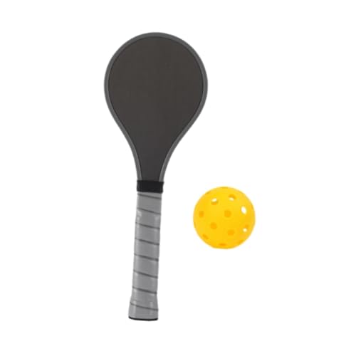 perfk Pickleball Paddle Training Racquet Antislip Ergonomic Agarre 5.12 'x13.58 Suministros de Raqueta para Mujeres en Interiores en Interiores, Gris