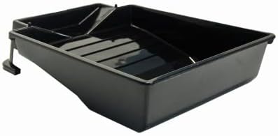 9" Deep Well Black Plastic Re-Usable Paint Tray - Pack of (18)