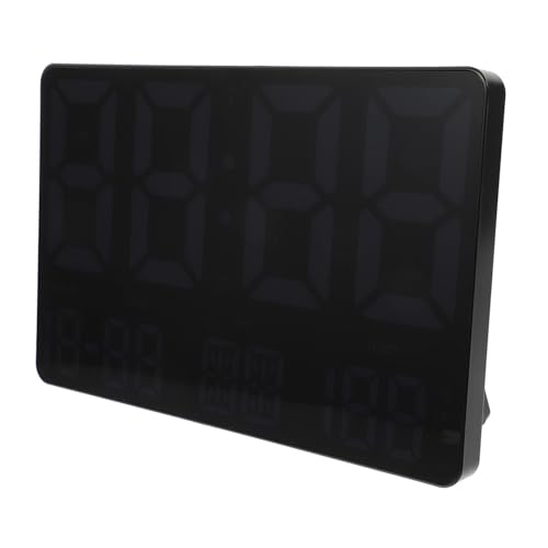Horloge murale numérique grand écran pour salon et bureau avec thermomètre