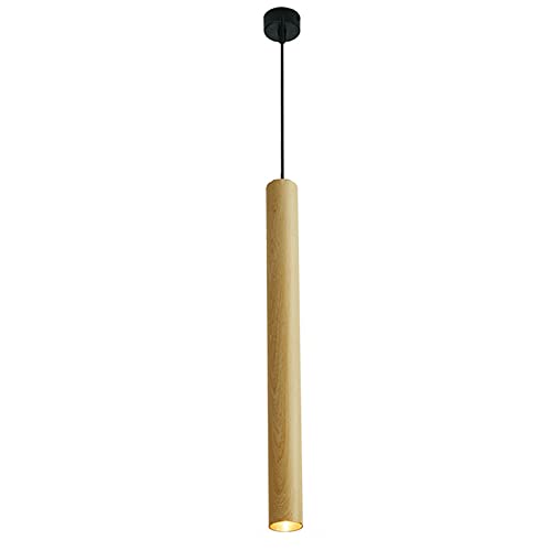 Lámpara colgante LED de 7W y tubo cilíndrico de 50 cm con luz blanca para techo