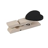 GOOHOCHY 10個製ハートクリップ 婚式用 ハンガー クラフトアクセサリー付