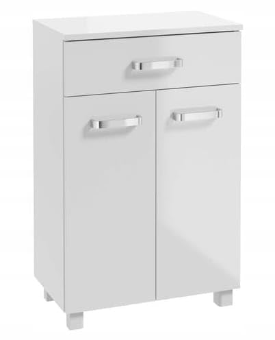 Deftrans: Mueble bajo baño blanco brillante