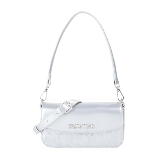 Valentino Geranium Flap Bag Argento