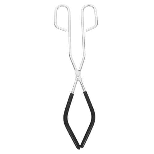 CHILDWEET Beaker Clamp Condenser Tube Holder Crucible Tongs Laboratory Tube Clip Condenser Tube Clamp Flask Beaker Clip Lab Clamp Flask Clamp Beaker Holder Pliers Lab Tongs Iron Silver