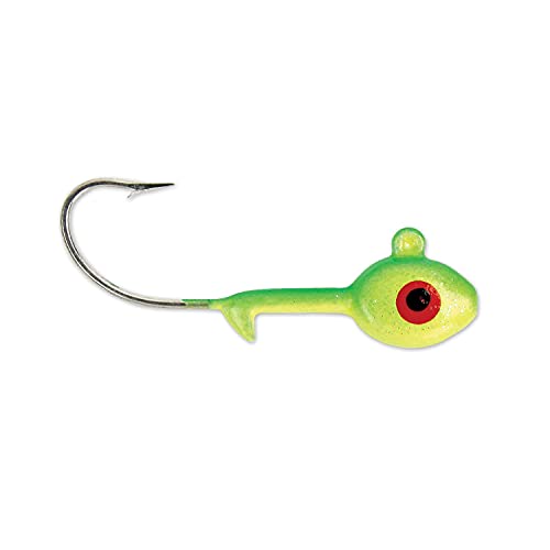 GOT-CHA HSWG12-120S Grub Heads1/2-Ounce Chartreuse/Lime 7-Pack