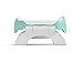 OKBABY On The Spot 3 in 1 Travel Potty Seat - Compact & Lightweight Design - Features Non-Slip Rubber Base - Removable Inner Bowl - Toilet Training Seat for Toddlers & Children, Turquoise