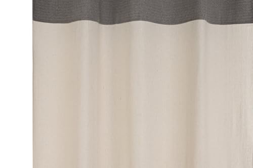 Rideau en coton naturel 140x260 à anneaux pour chambre cocooning - 4