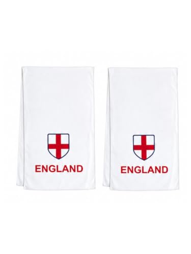 Cooling Towels for Neck and Face, 2-Pack Sports Cooling Towels for Hot Weather, World Cup 2026 England, Microfiber Cooling Towel Instant Cool Ultra Soft Lightweight for Baseball Soccer Gym Yoga Golf