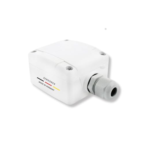 SENSORSHOP24 Außentemperaturfühler Pro mit passendem Temperatursensor Aussenfühler mit robustem Gehäuse Fühler UV-beständig Witterungsbeständig (PT1000 Klasse B / 2 Leiter)