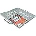 Cook Time BBQ Grill Vegetable Basket Stainless Steel Grilling Woks-Non Stick Large Veggie Barbecue Accessory for Outdoor Grill,Heavy Duty 1.5X Thicker,13.75X12X2.5inches