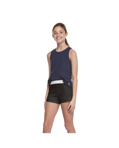 Soffe Shorts de torcida autênticos para meninas – Shorts de ginástica de mistura de algodão macio pa