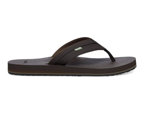 Image of Sanuk Mens Ziggy ST | Flip Flops for Men | Mens Sandals | Beach Sandals | Water Friendly & Lightweight | Comfort Footbed