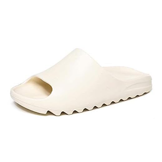 Unisex glidsandal sommartofflor halkfri mjuk plattform pool tecknade rutschkanor, lätt EVA glider för män kvinnor tonåringar, inomhus- och utomhus hustofflor (1 st – D, 12 kvinnor/10 herr)