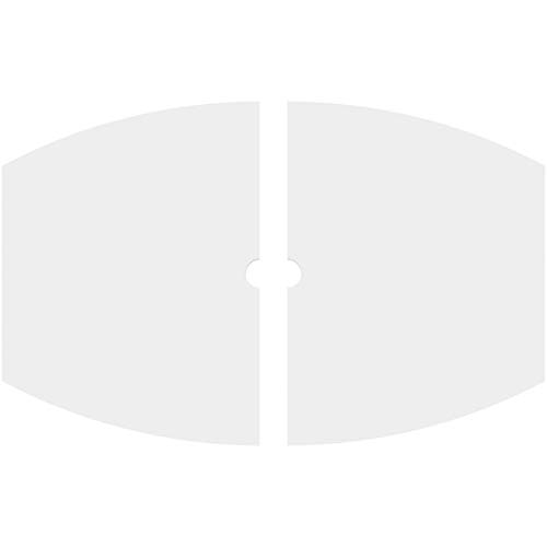 Image of Ekena Millwork CMP18X12KY2-01000 Kailey Architectural Grade PVC Contemporary, Two Piece Urethane Ceiling Medallions 18 inchW x 12 inchH x 1 inchID x 9 3 /4 inchC x 1 inchP