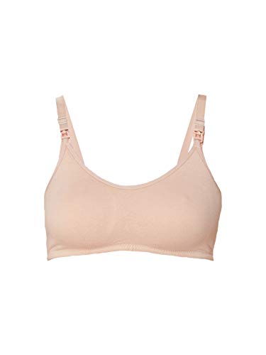 Image of Inner Sense Organic Cotton Bamboo Nursing Bra for Women I Non Padded Feeding Bra with Keyhole Back and Wire Free I Maternity Innerwear with Full Coverage (Combo Pack)