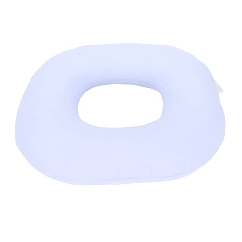 XHTLLO 14.2in Hip Decompression Cushion Blue Bed Sore Relief Pillow for Patients, Pressure Relief and Sitting Comfort, Washable Cotton Support