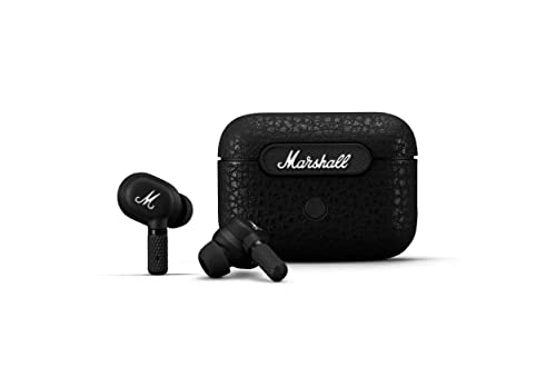 Marshall Motif ANC トゥルー ワイヤレス Bluetooth、アクティブ ノイズ キャンセリング、インイヤー、ヘッドフォン、ブラック