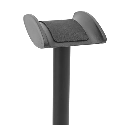 Suporte de exibição de fones de ouvido, suporte de ABS e liga de alumínio, suporte curvo destacável,