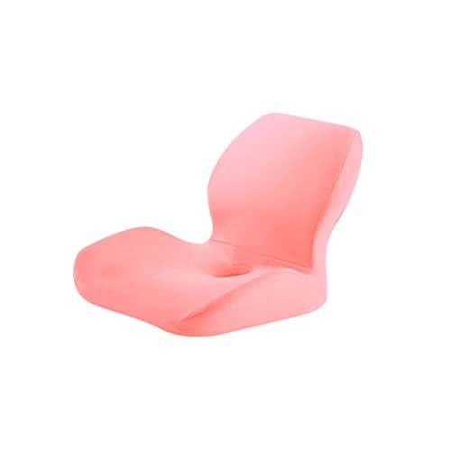 Coussin de chaise mousse à mémoire de forme ergonomique rose pour bureau