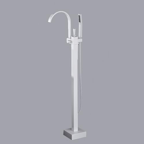 Baignoire autoportante tap pivot 360 blanche LWX robinet mitigeur douche