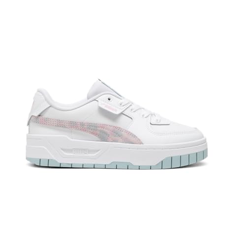 PUMA Kids Girls Cali Dream Animal Print Lace Up Sneakers Shoes Casual - Blue, Pink, White