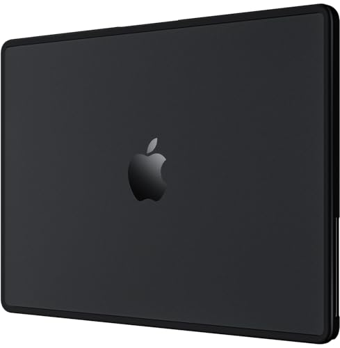 BlueSwan Anti-Cracking Hard Shell Case Compatible with MacBook Pro 16 inch, 2025 M4 M3 M2 M1 2024-2021 Pro/Max A3403 A3186 A2991 A2780 A2485, Anti-Fingerprint Soft TPU Bumper, Frosted Black