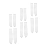 Angoily 18 Paare Weiße Sublimationssocken Gerade Bedruckbare DIY Baumwollsocken Unisex Doppelseitig Bedruckbar zum Individuellen Gestalten und Verschenken