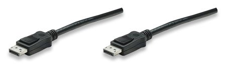 Câble DisplayPort Techly 0.5m noir ICOC DSP-A-005 mâle mâle