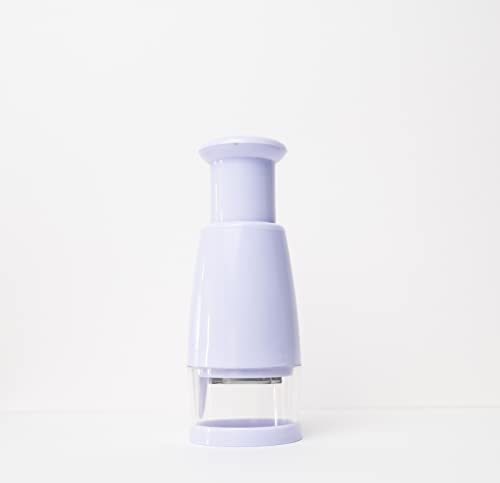 Genérico Picador y Cortador Manual de Cebollas Ajo y Verduras en Plástico ABS, PS, Acero inoxidable, Color Purple