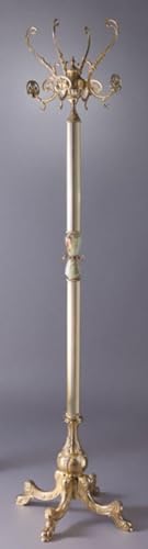 Casa Padrino Luxus Barock Garderobenständer Gold/Silber/Grün 45 x 45 x H....