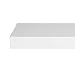 WOLTU Estantería Flotantes Blanco Baldas 60cm Estante para Pared de Tablero de...