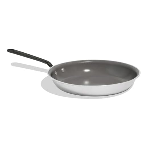 Made In Cookware - 12" CeramiClad Non Stick Frying Pan (Graphite Coating, Black Handle) - 5-Ply Stainless Clad - Professional Cookware - Crafted in USA