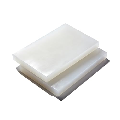 Hoja Nylon Blanco 200x300mm de alta resistencia con dos placas planas para talleres