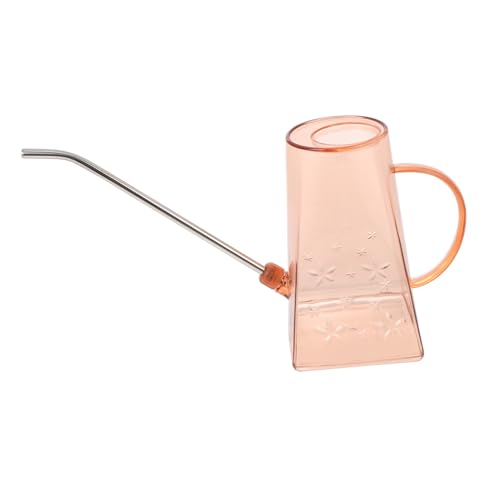 GANAZONO Regadera Transparente de Gran Capacidad con para Riego de Plantas de Jardín Jarra de Agua Inoxidable para Interior y Exterior Color Rosa