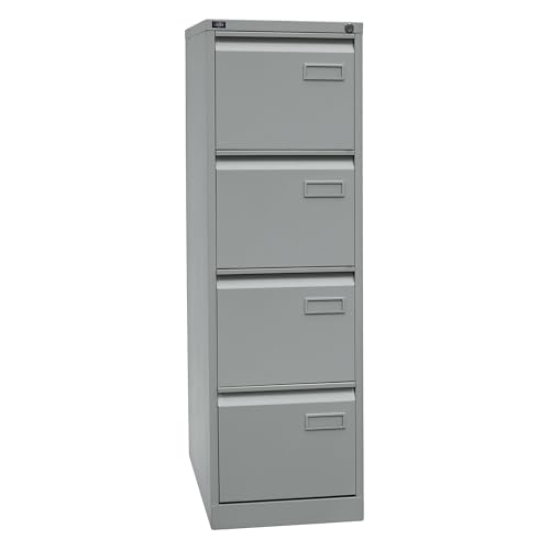 Bisley LIGHT Hängeregistraturschrank, einbahnig, DIN A4, 4 HR-Schubladen, Metall, 633 Schwarz, 62.2...