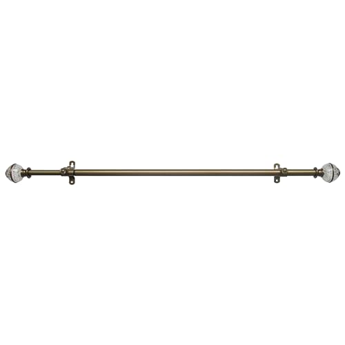 Image of Decorative Window Curtain Rods with Finials, 48 to 86 Inches, 0.75 Diameter - Camino Lancaster - Lightweight & Easy to Install, Adjusts Telescopically to Fit Any Window by Achim Home Decor