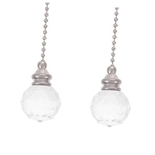 OSALADI 2piezas Cadena De Colgante Para Lámpara De Techo Accesorio Decorativo De Estilo Europeo De Diseño De Esfera De Transparente Para Decorar Tu Hogar y Fiestas