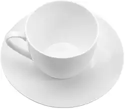 LYOR - Xícara de Chá de Porcelana com Pires Clean 220ml