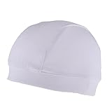 LOVIVER Ciclismo Deportes Al Aire Libre Gorra a Prueba de Viento Sombrero Debajo del Forro del Casco, Blanco, 24x14cm