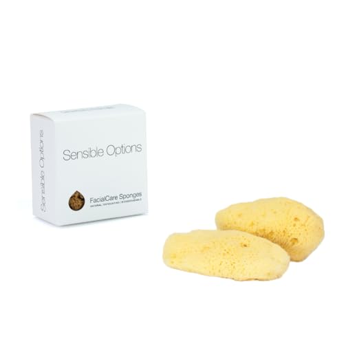 IntimateCare Sea Sponges. Natural, Absorbent, Biodegradable. Mediterranean Sponges in Plastic Free Packaging. Absolute Quality. (Golden Yellow, 2X 6.5-8cm / 2.5-3in)