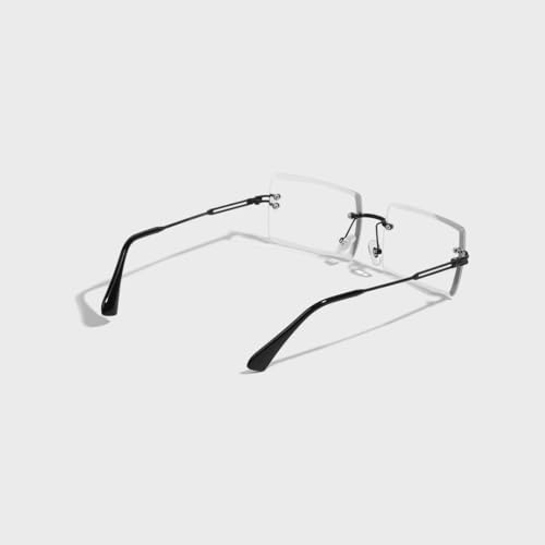 Image of SAM AND MARSHALL HARPER Eyeglass I Light Weight Frames I Rectangle Shape I Sheet Metal Frames I Prescription Friendly I Men & Women