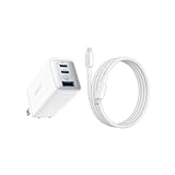 Anker PowerPort Ⅲ 3-Port 65W Pod with USB-C & USB-C ケーブル ホワイト