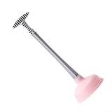 Robuster WC-Saugglocke mit Hochdruck-Saugnapf, große Gummikolben für Toiletten, Waschbecken, Küchenabflussreiniger, Bodenablauf-Entstopfungsvorrichtung für (rosa WC-Kolben)