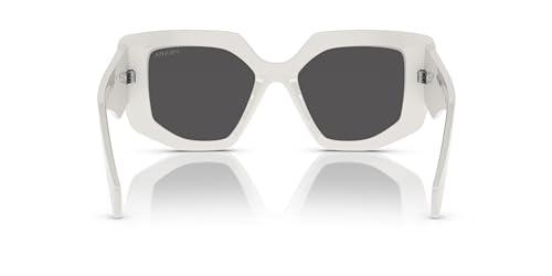 Prada PR 14ZS 1425S0 Talc Plastic Fashion Sunglasses Grey Lens3