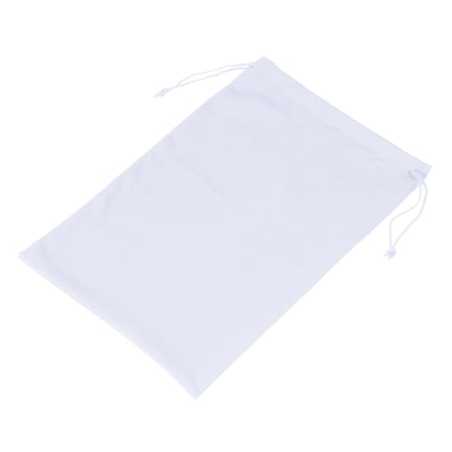 M METERXITY Ski Goggle Bag - Microfiber Snow Goggles Case Sleeve Drawstring Pouch Protection Bags, Apply to Goggles (7.1 x 10.6 Inch, White)
